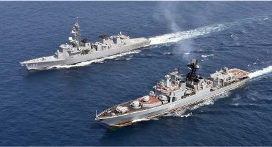 海自、ロシア海軍艦艇と海賊対処訓練実施