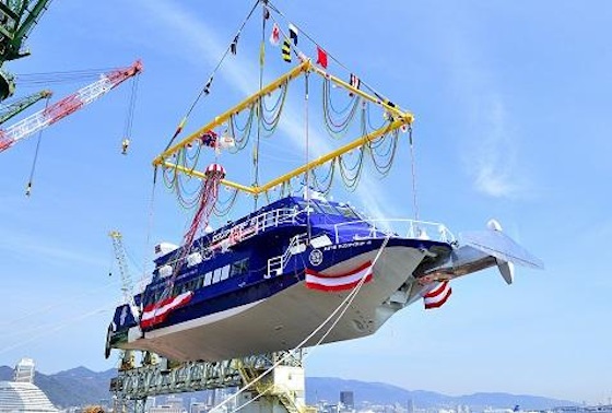 川崎重工業、25年ぶりのジェットフォイル新造船 – 旅行業界